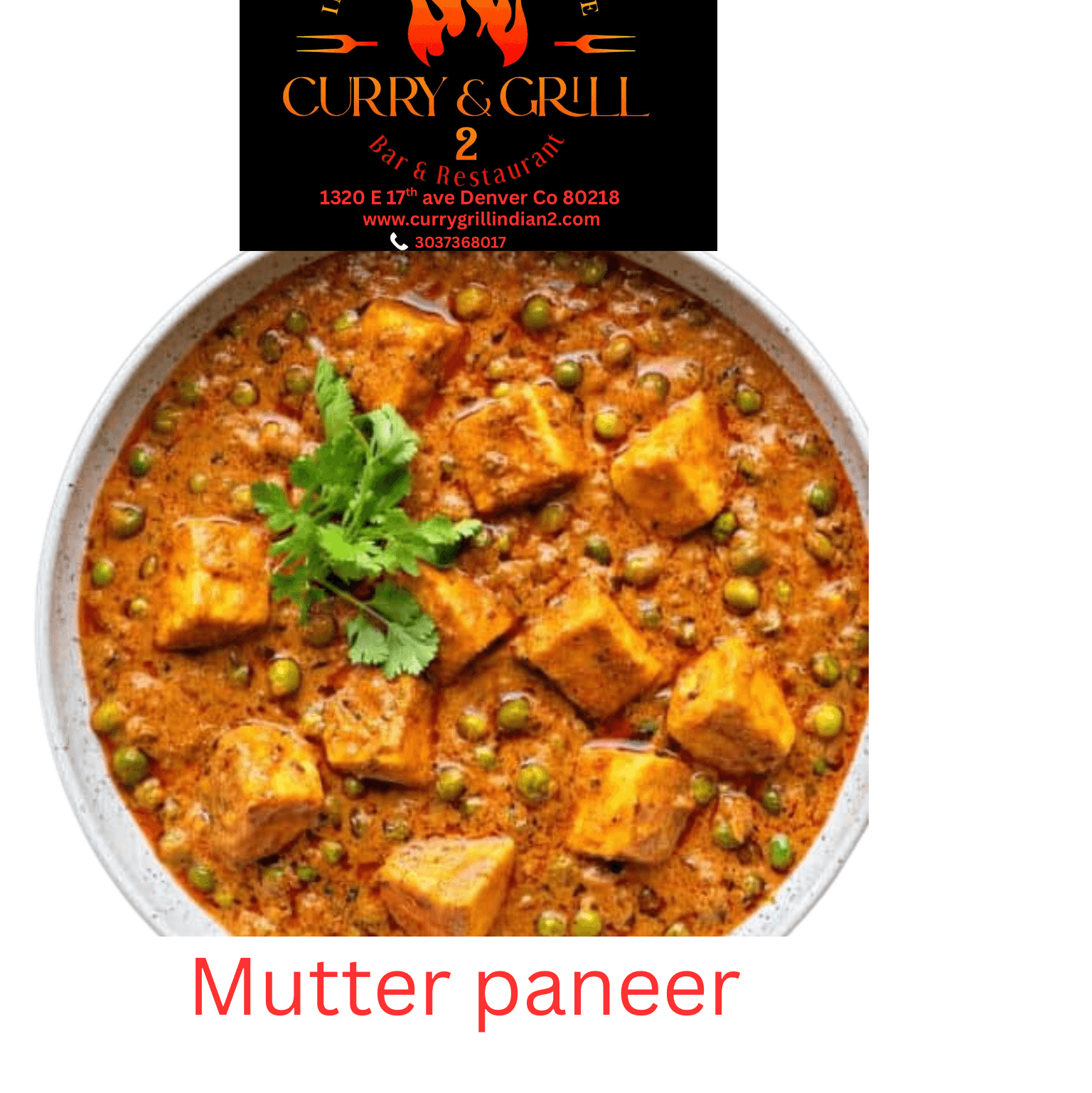 Mutter Paneer.