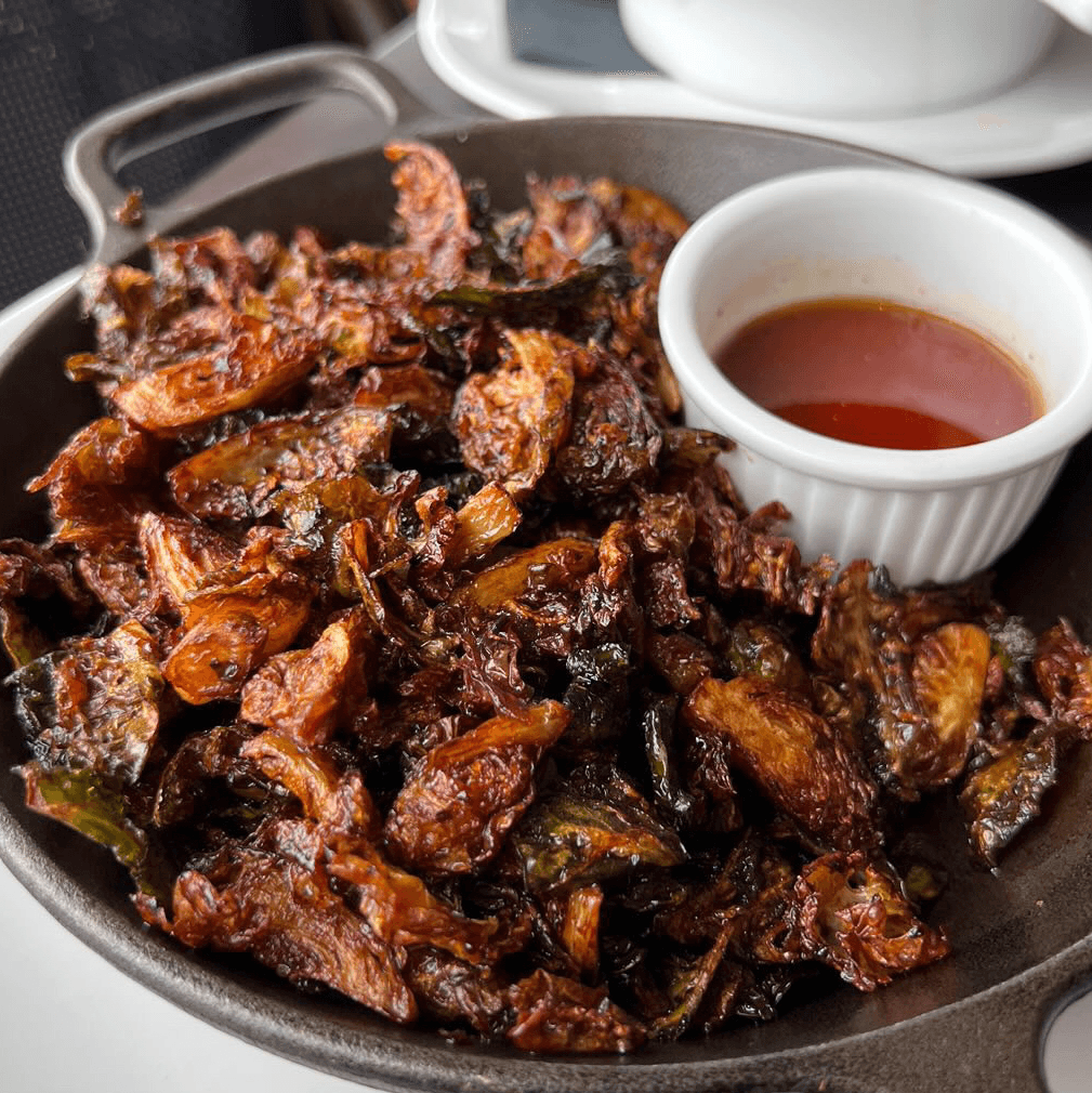 Balsamic Glazed Brussels Sprouts.