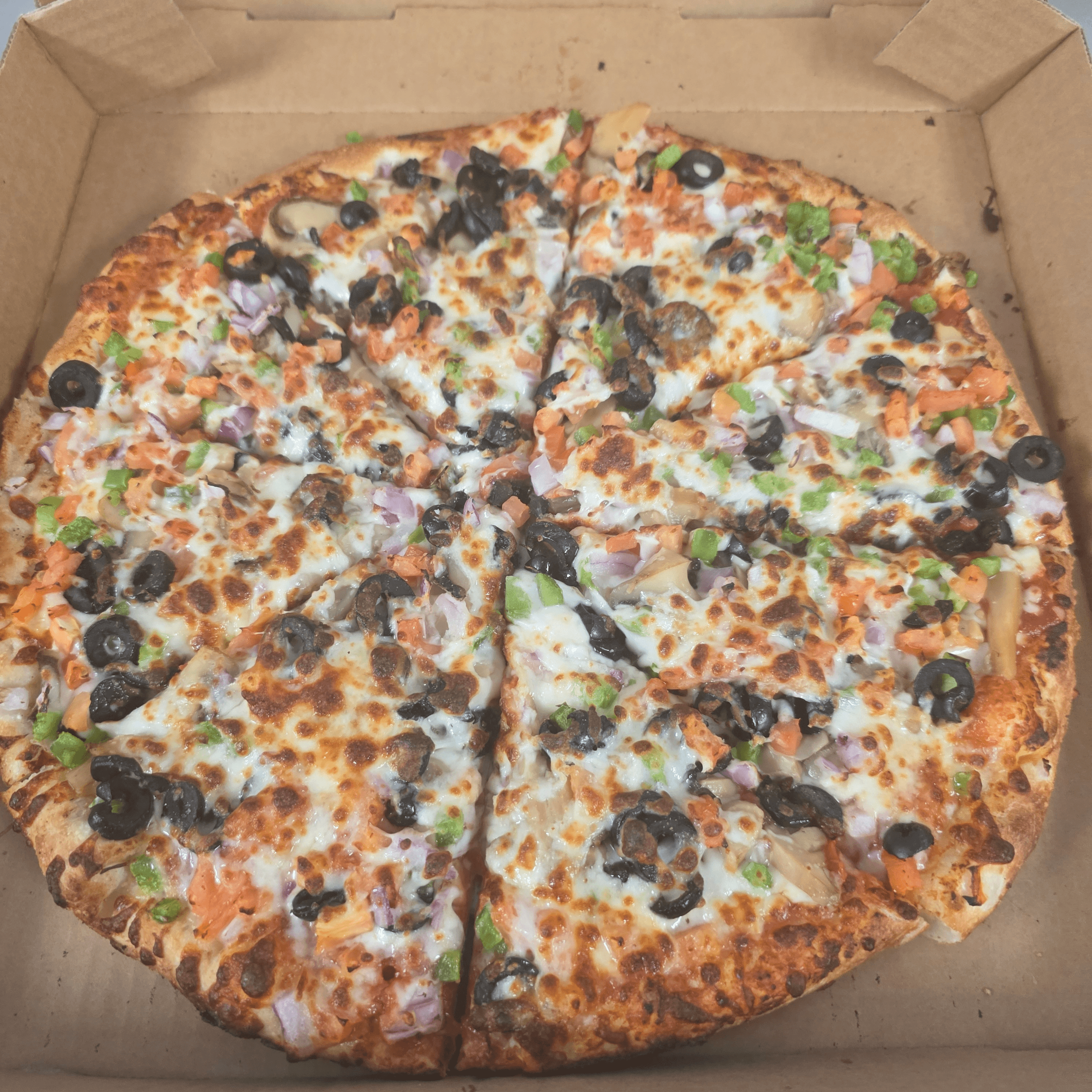 Deluxe Supreme Pizza.