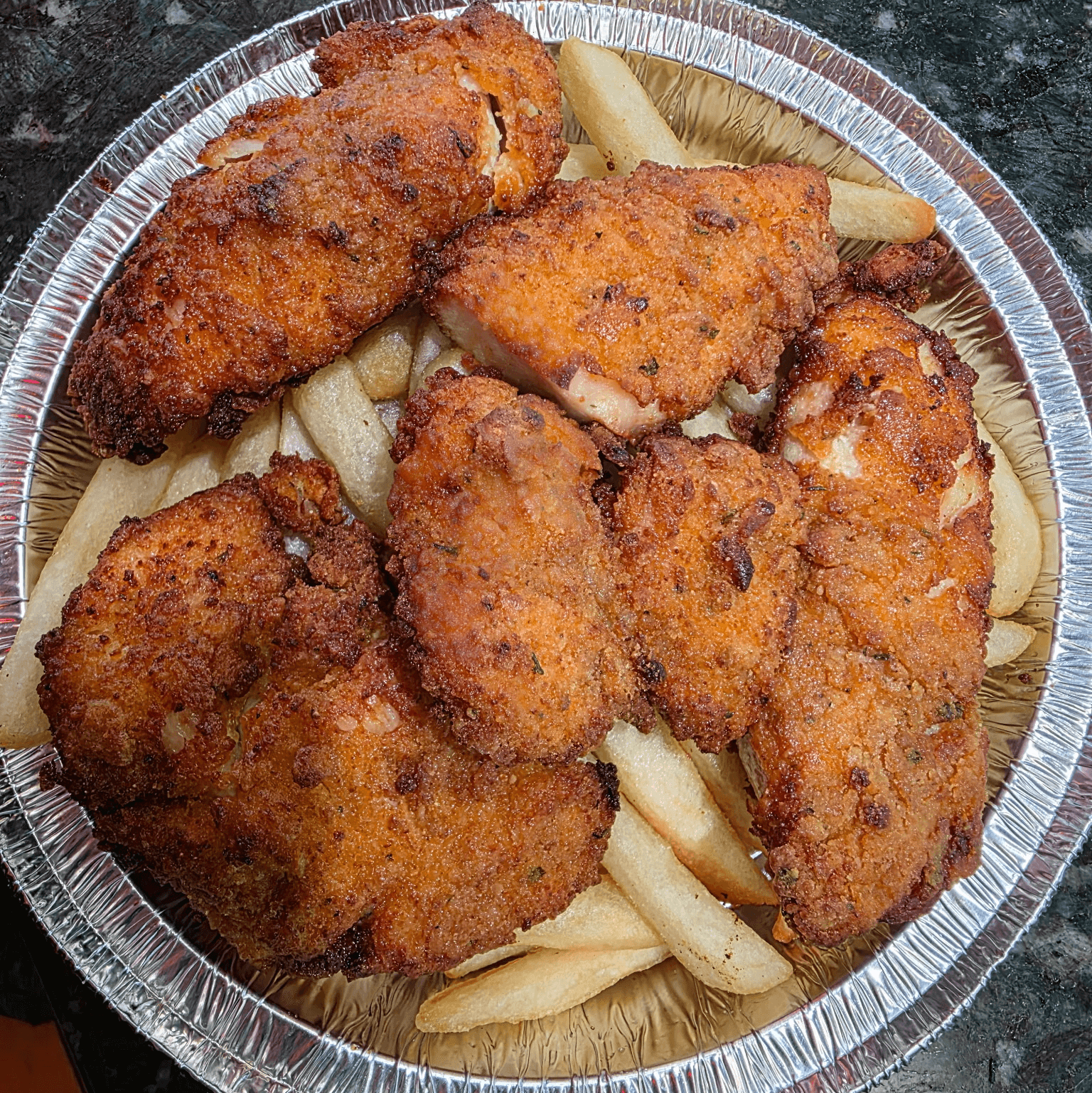 Chicken Tenders & Fries.