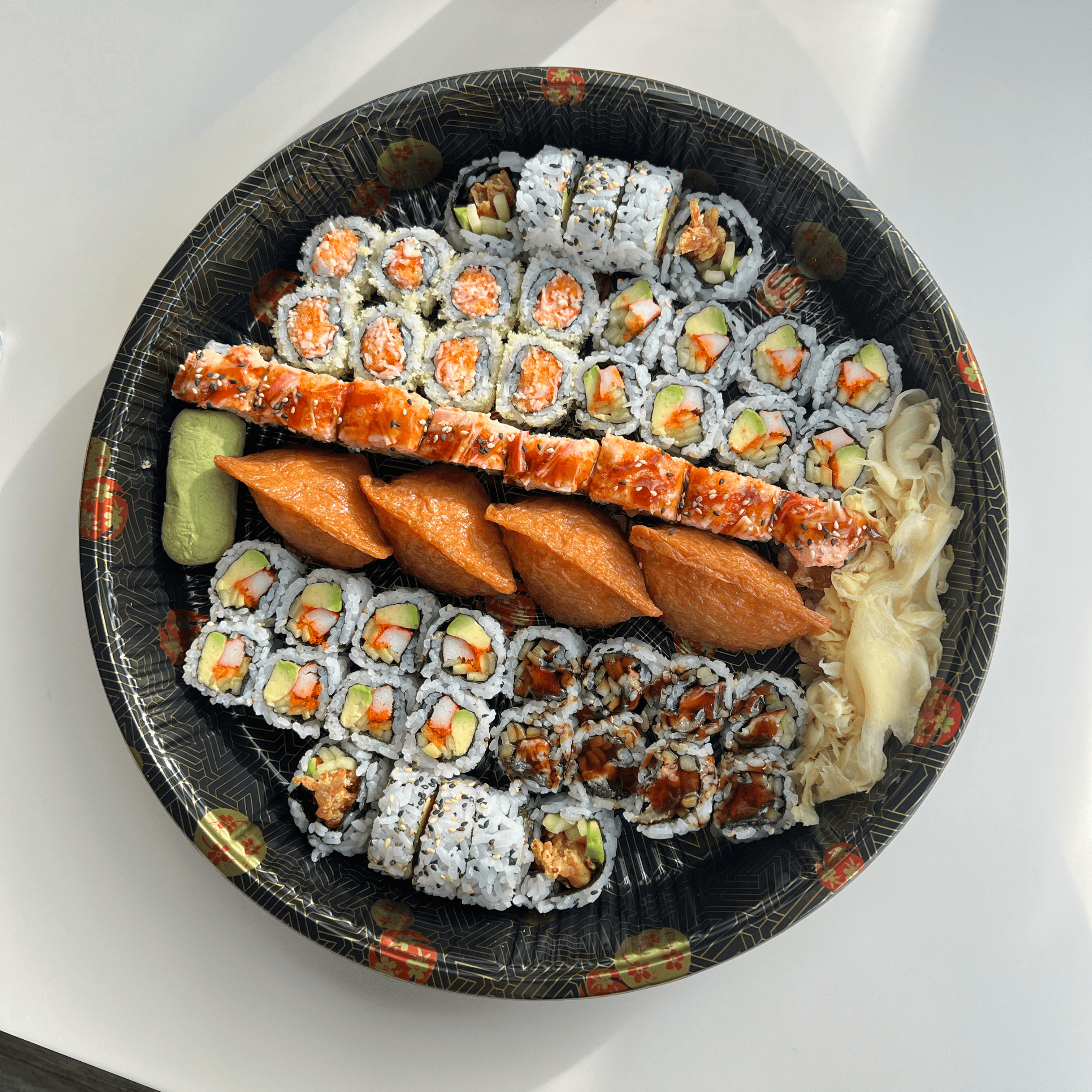 54 Piece Cooked Sushi Party Tray.