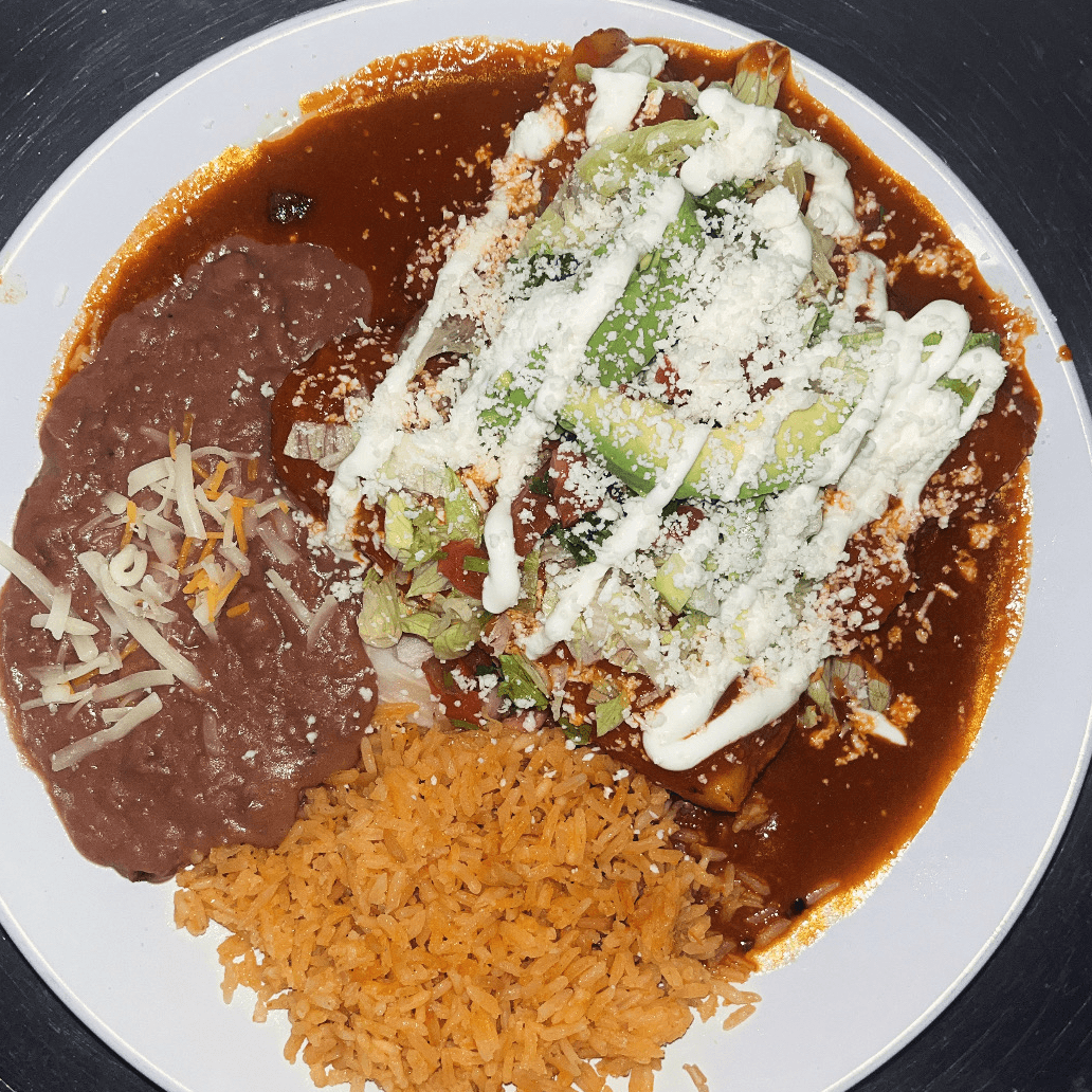 Enchiladas Roja Hot.