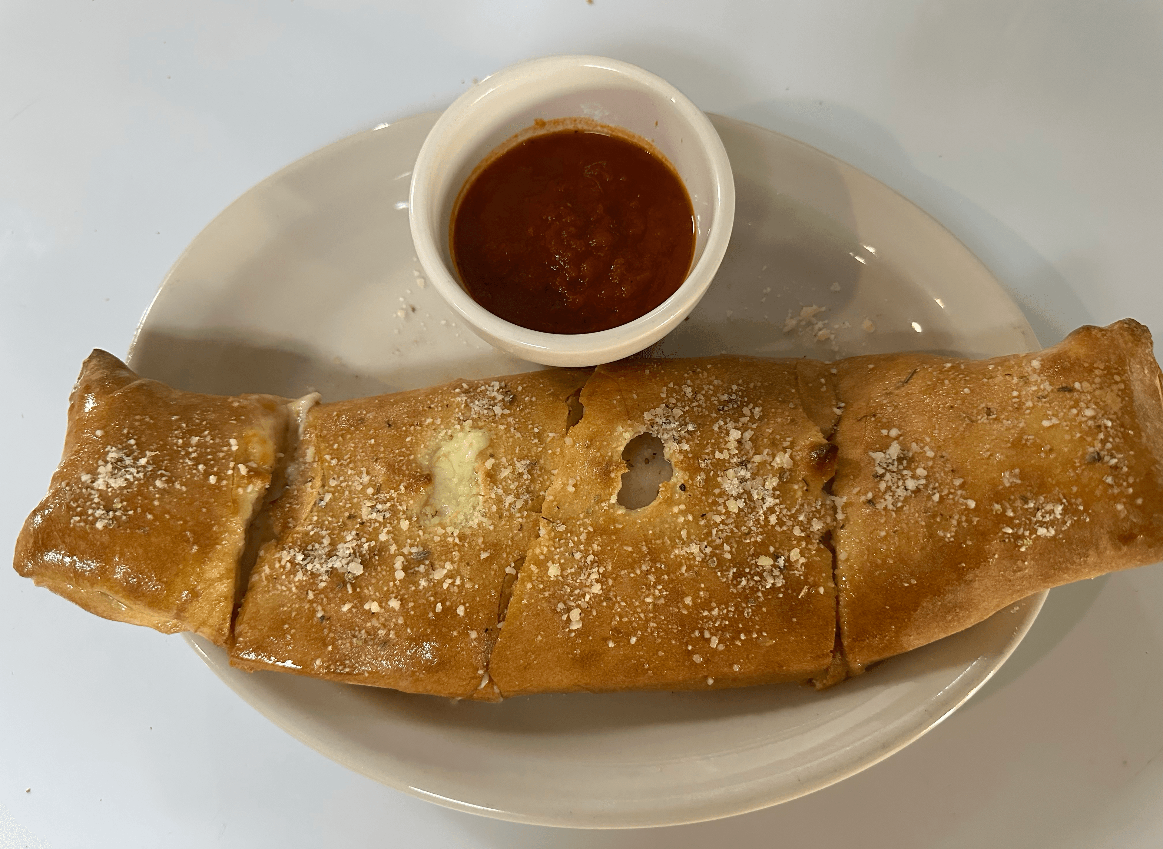 Chicken Fajita Stromboli.