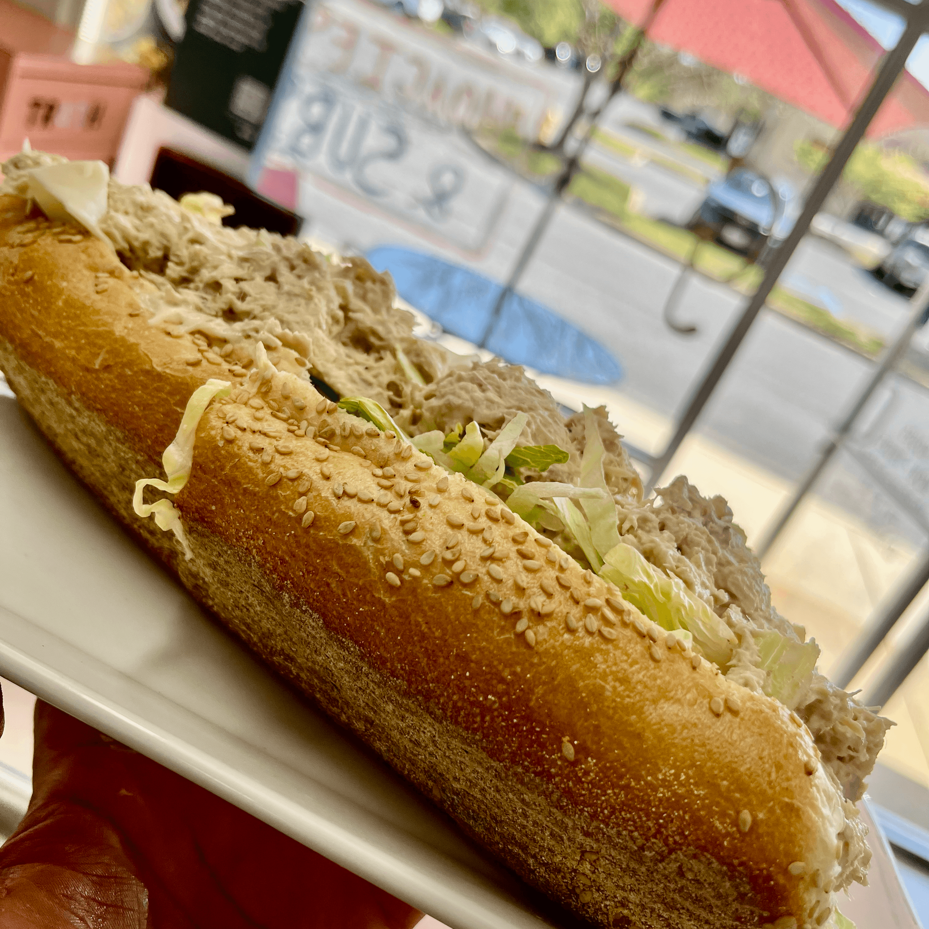 Tuna Salad & Provolone Hoagie.