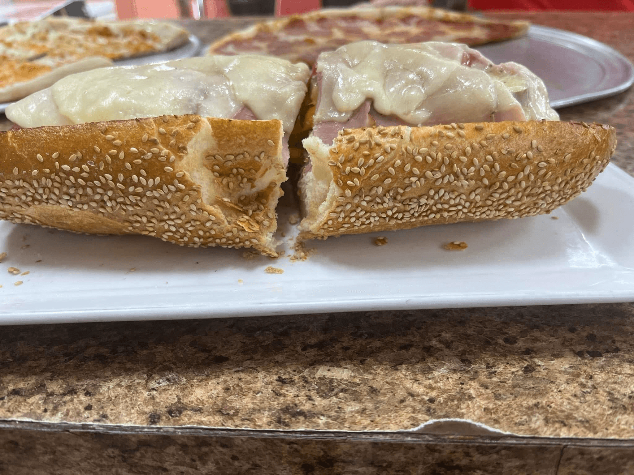 Chicken Parmigiana Hot Sub.