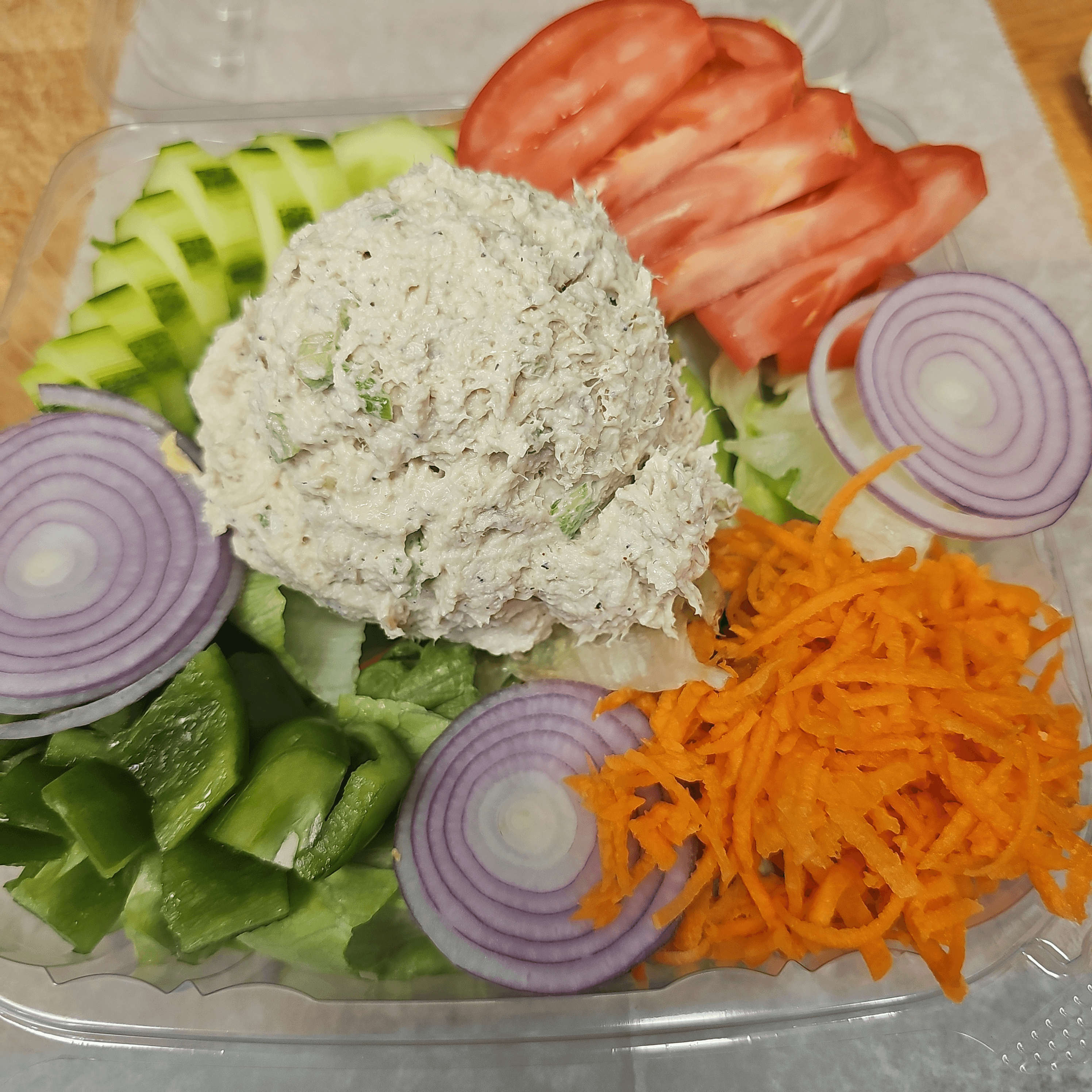 Salad W/ Tuna Salad.