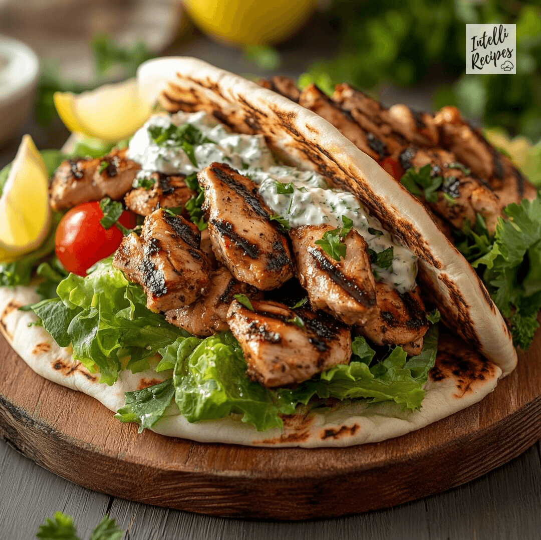 Garlic Chicken Pita.