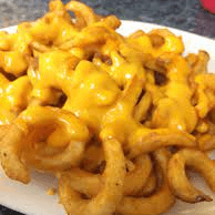 Curly Fries with Cheese