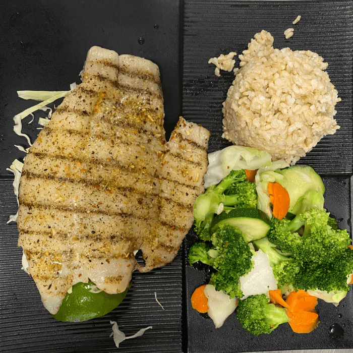Grilled Swai (White Fish)