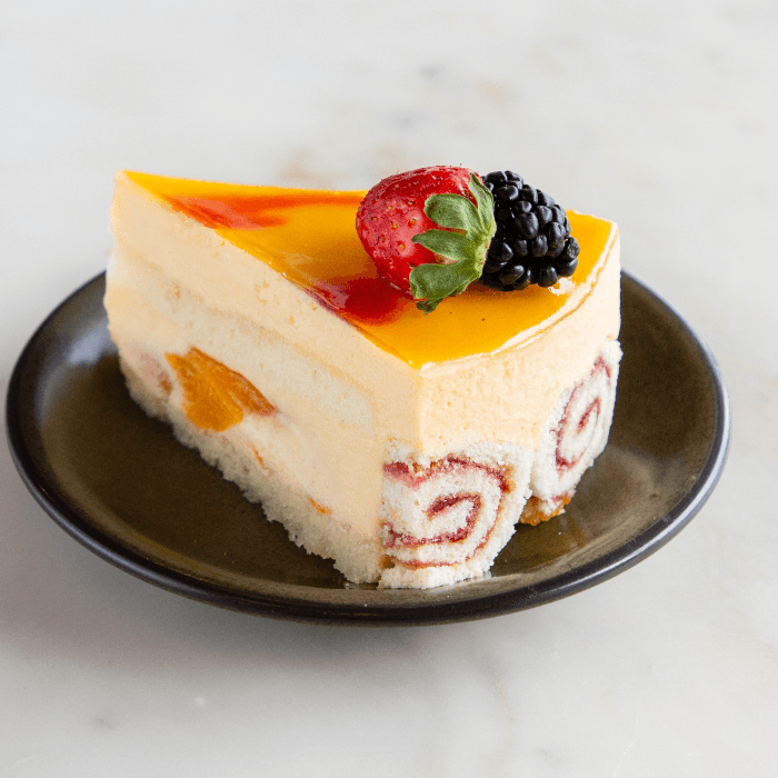 Peach Mousse Slice