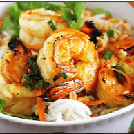 Garlic Shrimp Vermicelli Bowl