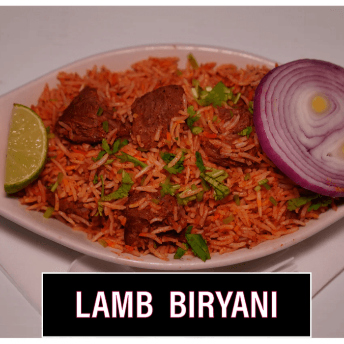 Lamb Biryani.