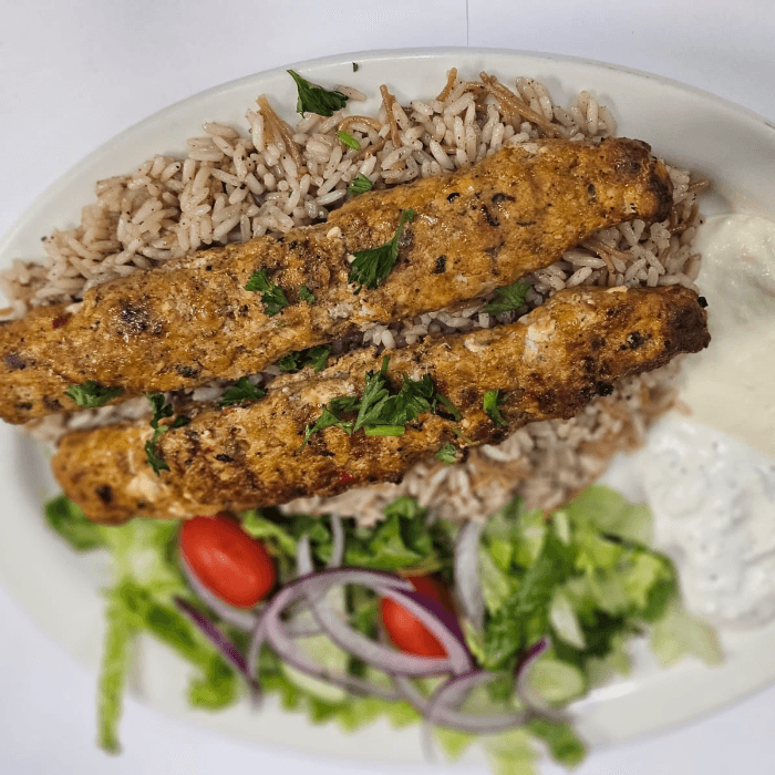 Chicken Kafta Kabab.