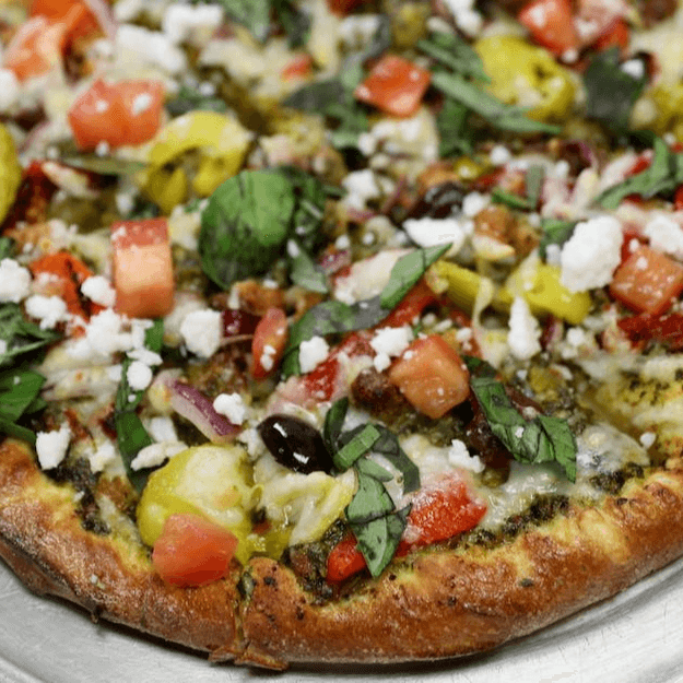 Pesto Mediterranean Pizza (12").