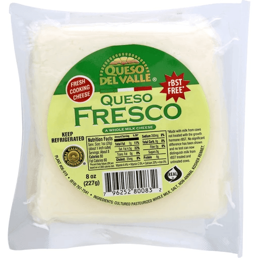 Sliced Fresco Cheese