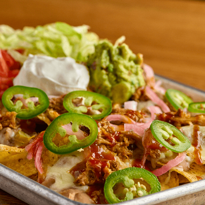 Barbecued Carnitas Nachos