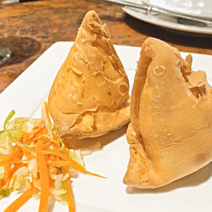VEGETABLE SAMOSAS.