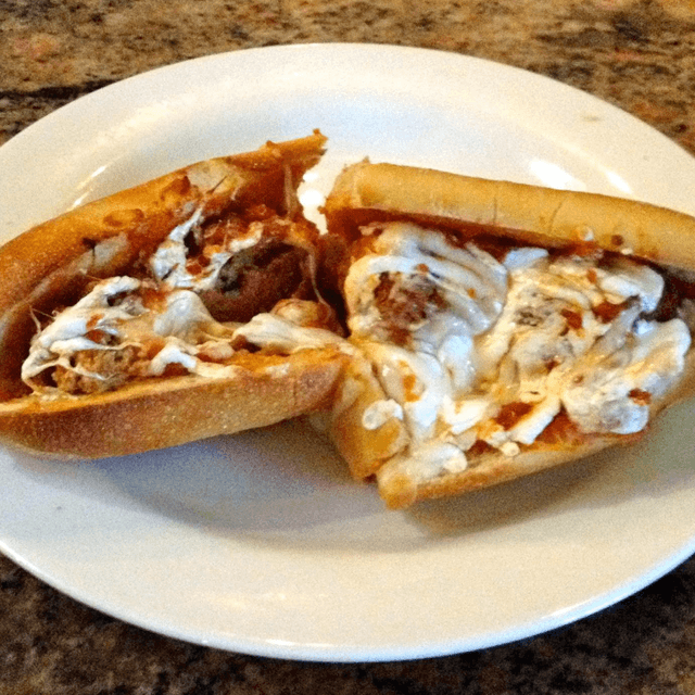 Meatball Parmigiana Hero