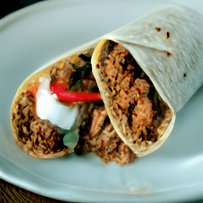 Shredded Beef Burrito