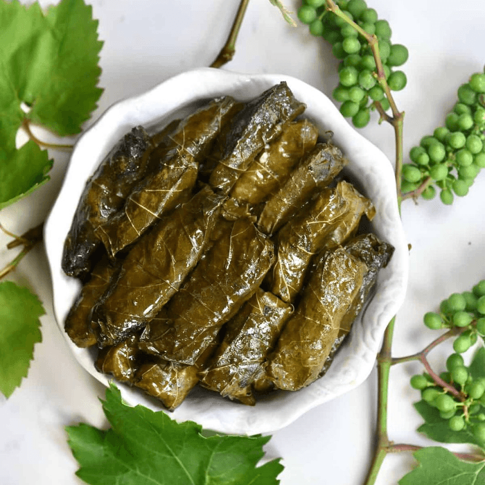 Grape Leaves - Dolmades.