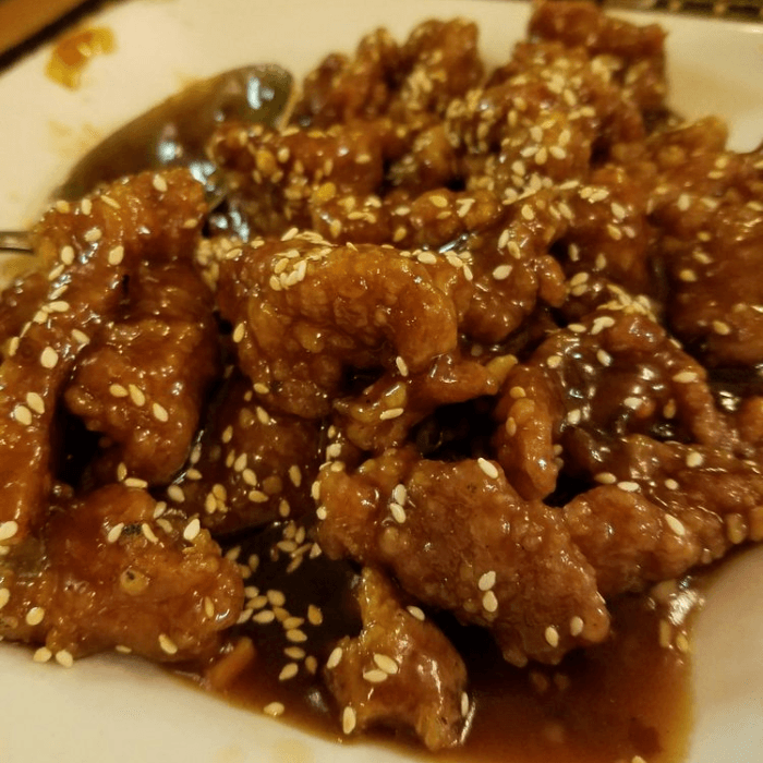 B7. Sesame Beef.
