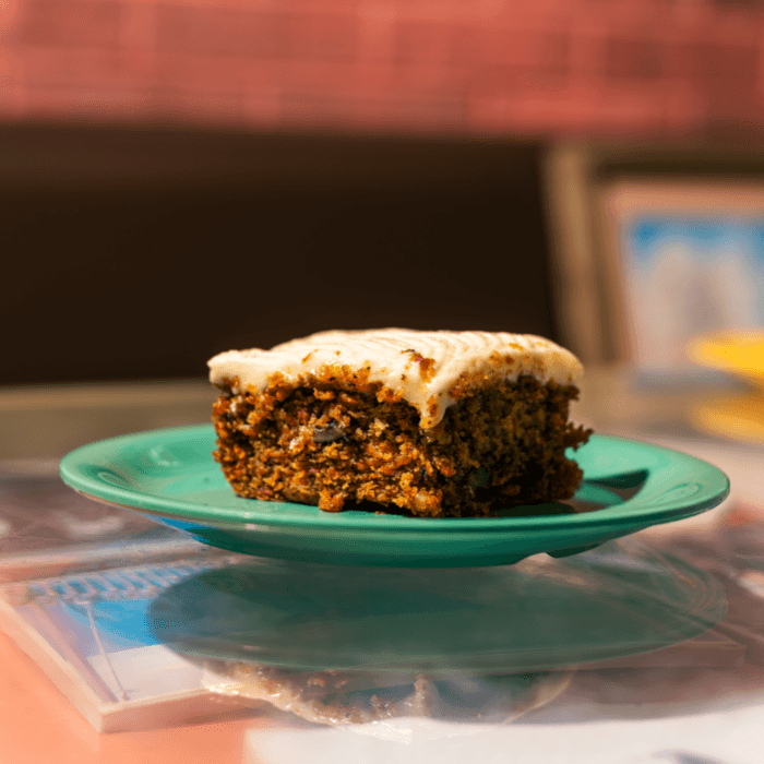 Carrot Cake slice.
