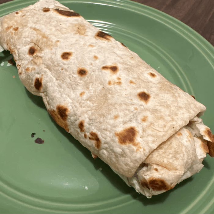 Carne Asada Burrito.