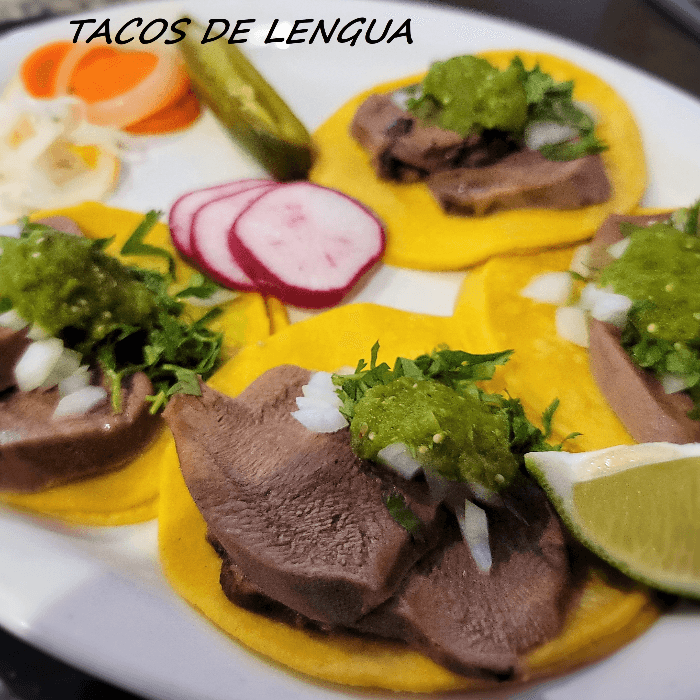 Tacos De Lengua Platter