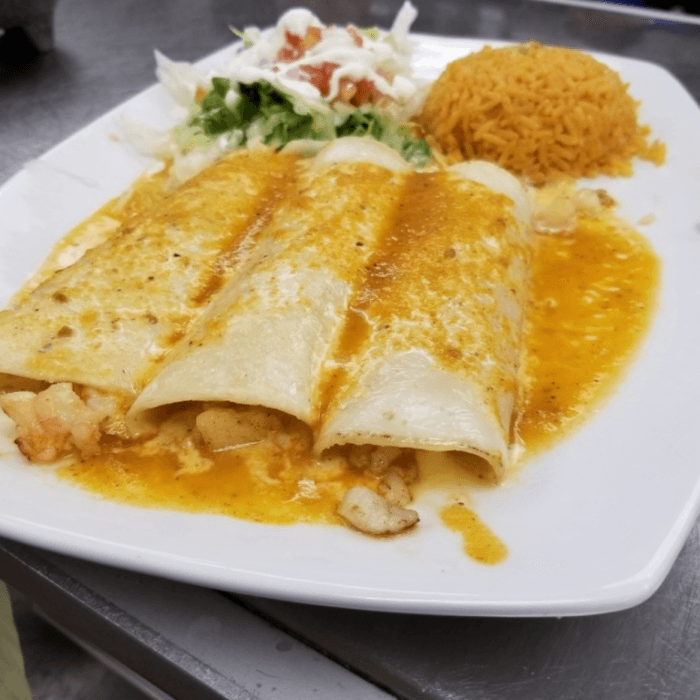 Seafood Enchiladas