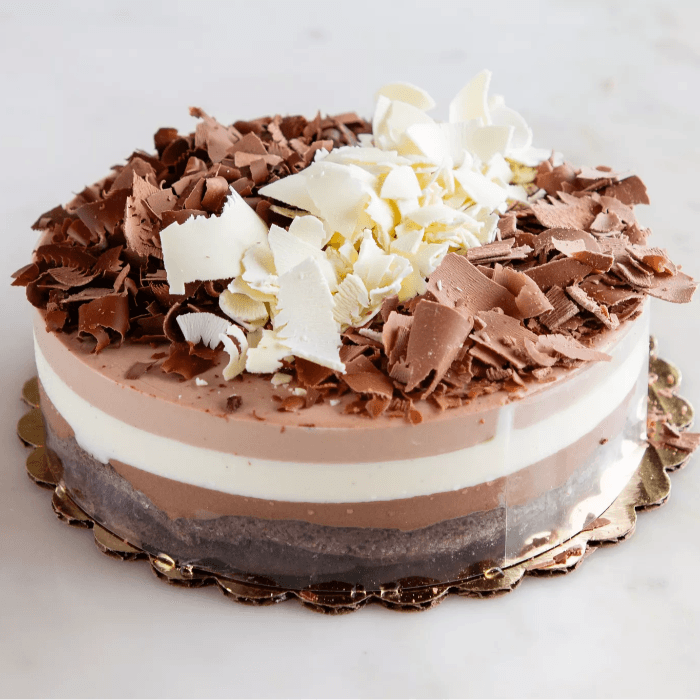 Triple Chocolate Bavarian Cake