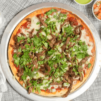Beef Tongue Taco Pizza
