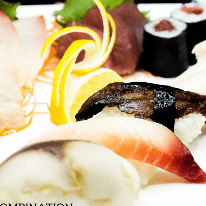L - Sushi and Sashimi Combo