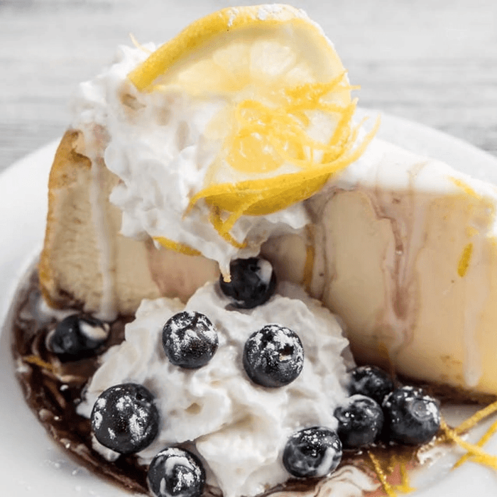 Lemon Blueberry Cheesecake.