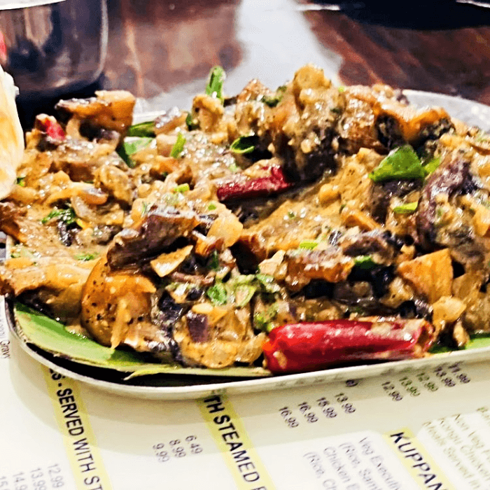 Mushroom Pepper Fry.