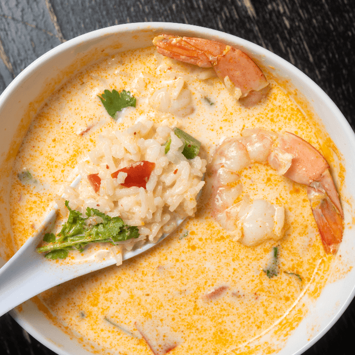 Tom Yum Rice Soup