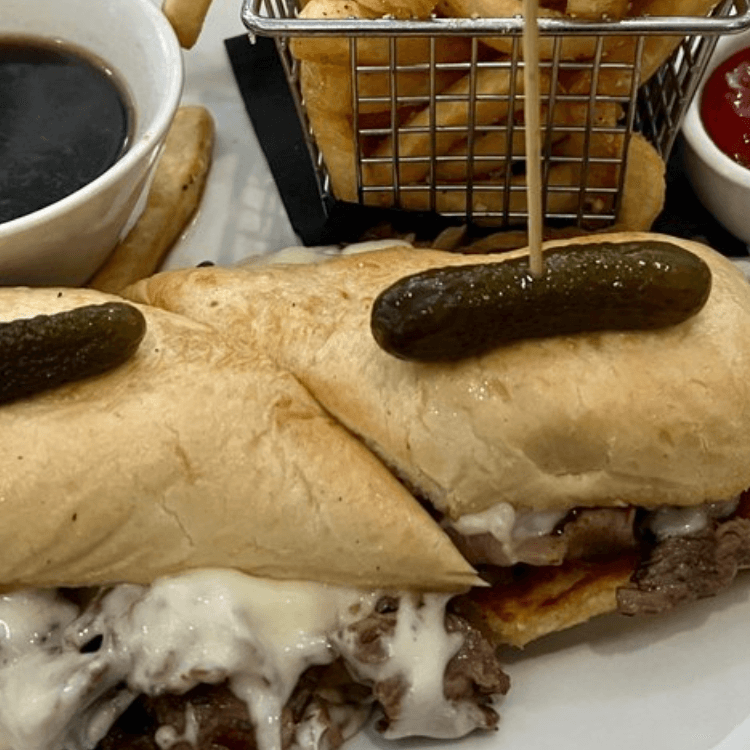 French Dip Sandwich.