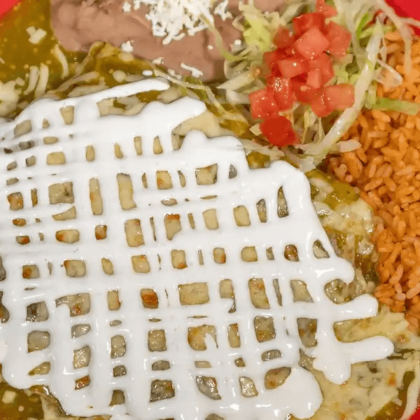 Enchiladas Verdes.