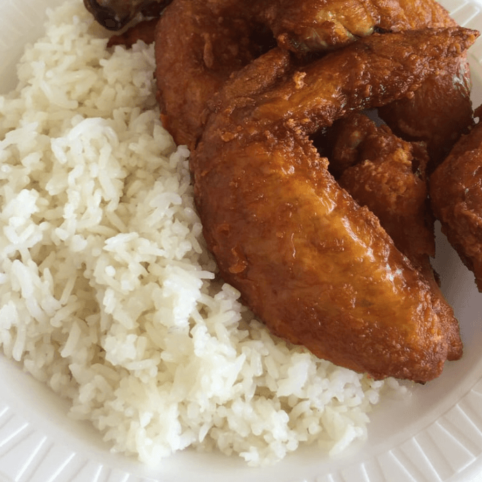 Wings & Rice.