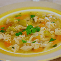 Satisfying Chicken Soup at Our Mediterranean Restaurant