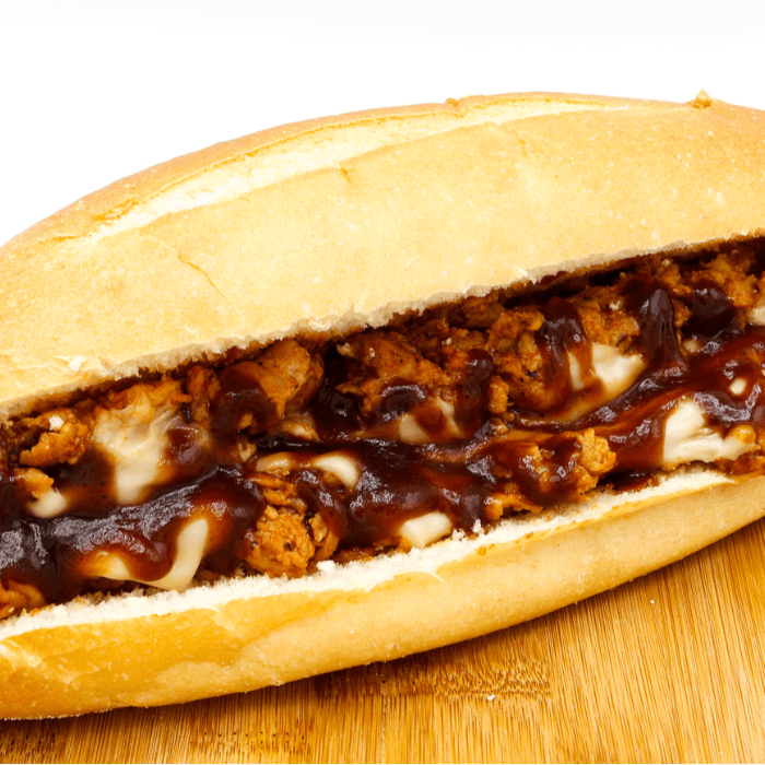 BBQ Cheddar Chicken Steak Sandwich
