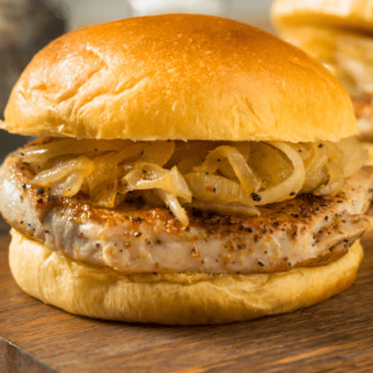 Pork Chop Sandwich Lunch