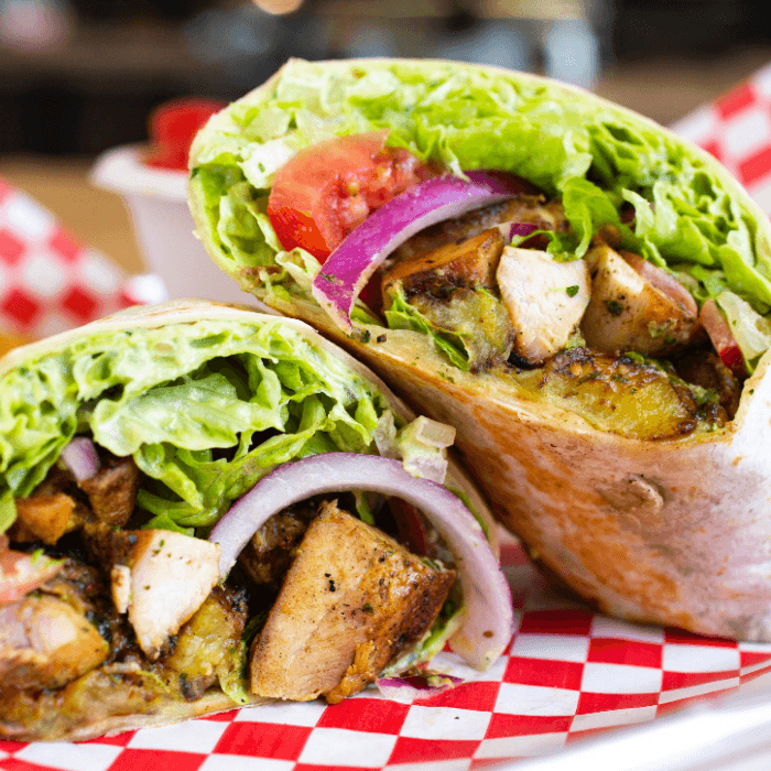 Caribbean Chicken Wrap