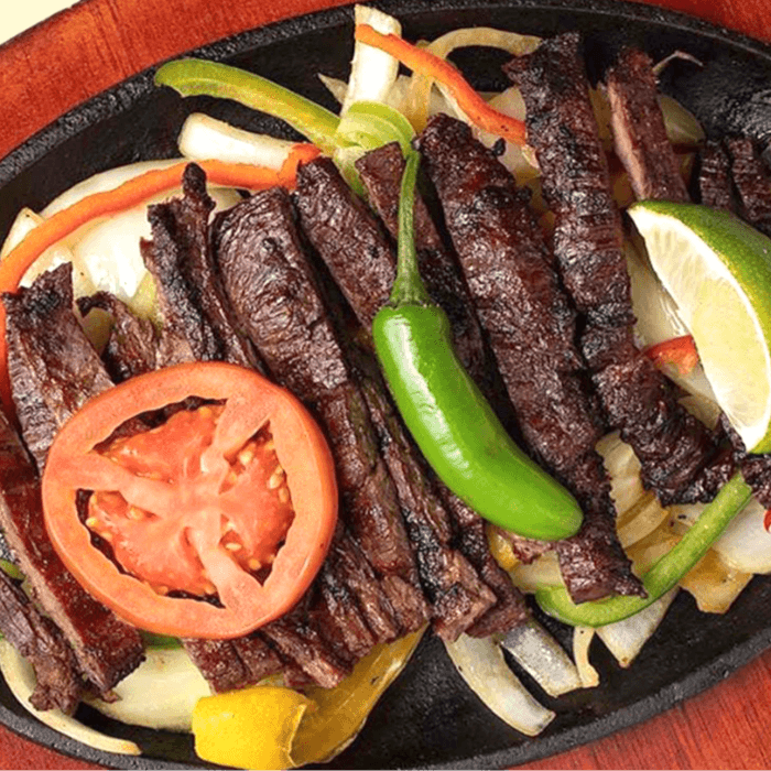 Beef Sizzling Fajitas.
