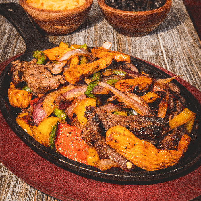 Chicken & Steak Fajitas.