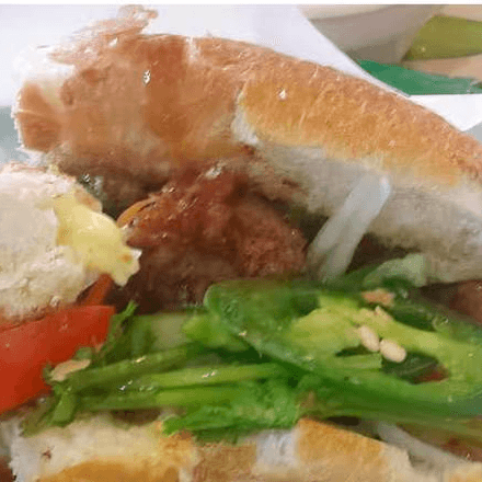 Charbroiled Beef Sandwich - Banh Mi Bo.