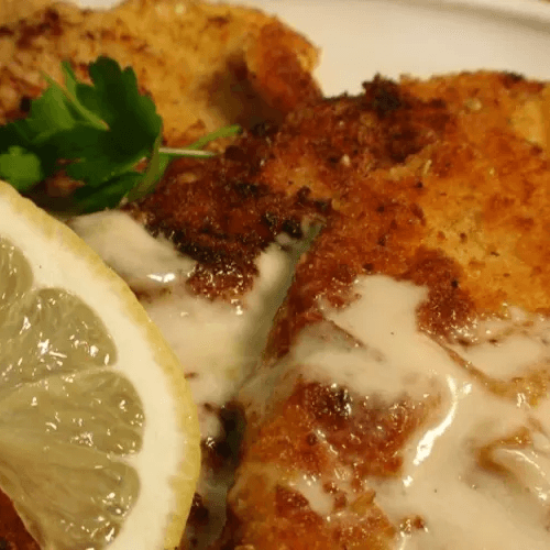 Veal Cutlet with Cream Sauce