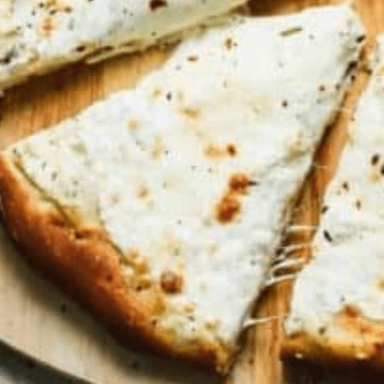 White Pizza Slice