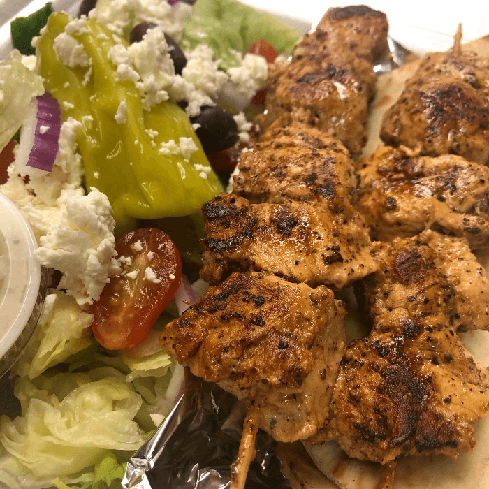 Chicken Souvlaki.