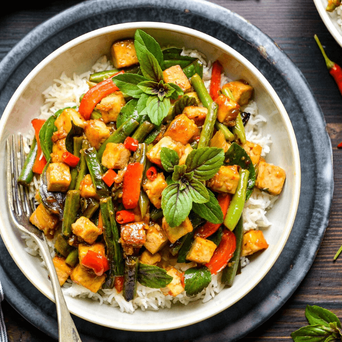 🌶️ Thai Basil Vegetables or Tofu