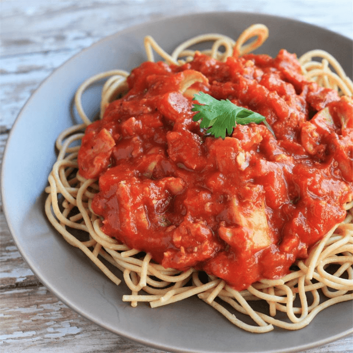 Spaghetti and Meat Sauce